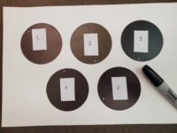 Color Chips Dark Brown for 2021 Color Selection