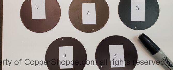 Color Chips Dark Brown for 2021 Color Selection