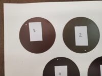 Color Chips Dark Brown for 2021 Color Selection