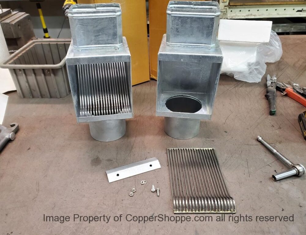 AutoClear I PCSS Stainless Steel Downspout Cleanouts Leaf and Debris