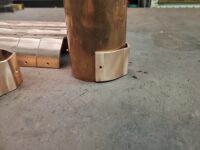 RDSU Copper Downspout Brackets for 3" Round Copper Downspouts