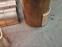 RDSU Copper Downspout Brackets for 3" Round Copper Downspouts