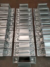 Squaremont Ornamental Downspout Bands in Galvanized Steel