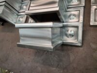 Squaremont Ornamental Downspout Bands in Galvanized Steel