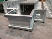 Squaremont Ornamental Downspout Bands in Galvanized Steel