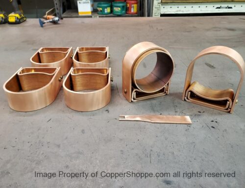 Varni Copper Downspout Brackets Custom Size and Stand Offs