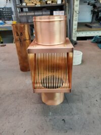 AutoClear I-COPPER Downspout Leaf and Debris Diverter Filter Screen Cleanout