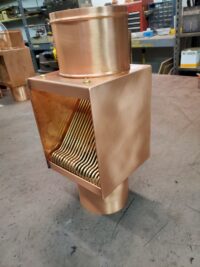 AutoClear I-COPPER Downspout Leaf and Debris Diverter Filter Screen Cleanout