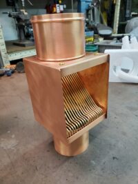 AutoClear I-COPPER Downspout Leaf and Debris Diverter Filter Screen Cleanout