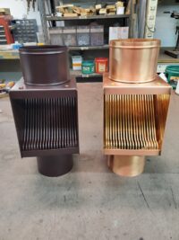 AutoClear I-COPPER and I-PCSS Downspout Leaf and Debris Diverter Filter Screen Guard Clean Out