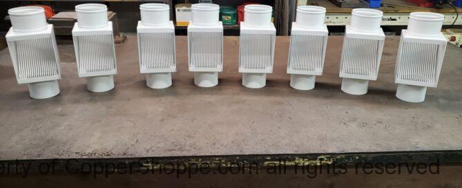 AutoClear I-PCSS Downspout Leaf and Debris Diverters Filters for 4" Round Downspouts