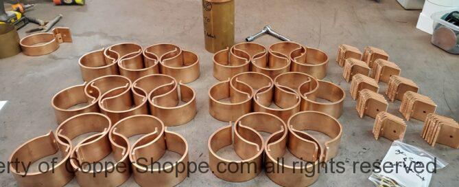 Knoke Copper Downspout Brackets for 4" European Downspouts (100 mm - 3.970")