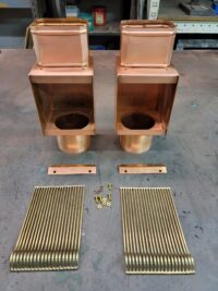 AutoClear I-COPPER Downspout Cleanouts Leaf and Debris Diverters Filters for 4 by 3 Downspouts