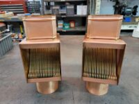 AutoClear I-COPPER Downspout Cleanouts Leaf and Debris Diverters Filters for 4 by 3 Downspouts