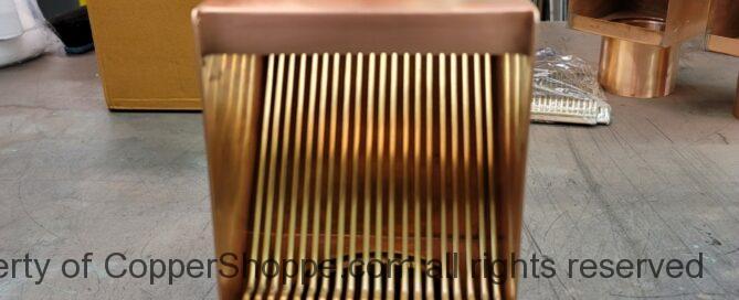 AutoClear Copper Downspout Leaf and Debris Diverters Cleanouts Filters Screens 4" Round