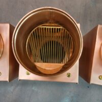 AutoClear Copper Downspout Leaf and Debris Diverters Cleanouts Filters Screens for 4" Round Downspouts