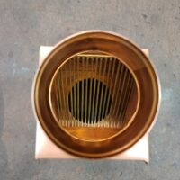 AutoClear Copper Downspout Leaf and Debris Diverters Cleanouts Filters Screens for 4" Round Downspouts