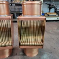 AutoClear BRASSTONIAN Copper Downspout Leaf and Debris Diverters Cleanouts Filters Screens for 4" Round Downspouts
