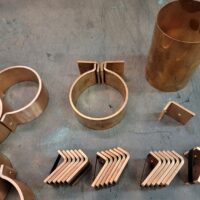 Knoke Copper Downspout Brackets for 4" Round Copper Downspouts