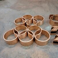 Knoke Copper Downspout Brackets for 4" Round Copper Downspouts