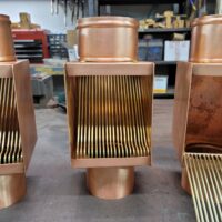 AutoClear I-COPPER Series Downspout Cleanouts Filters Leaf and Debris Diverters Screens
