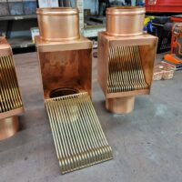 AutoClear I-COPPER Series Downspout Cleanouts Filters Leaf and Debris Diverters Screens