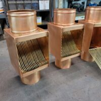 AutoClear I-COPPER Series Downspout Cleanouts Filters Leaf and Debris Diverters Screens