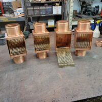 AutoClear I-COPPER Series Downspout Cleanouts Filters Leaf and Debris Diverters Screens