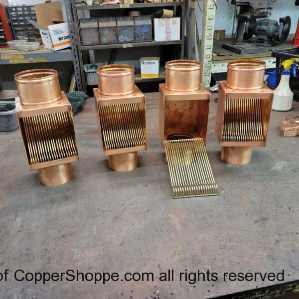 AutoClear ICOPPER Series Downspout Cleanouts Filters Leaf and Debris