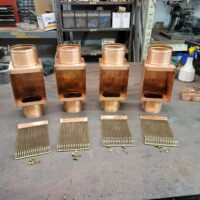 AutoClear I-COPPER Series Downspout Cleanouts Filters Leaf and Debris Diverters Screens