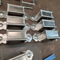 Larchmont Galvanized Ornamental Downspout Bands for Custom Rectangular Downspouts