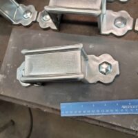 Larchmont Galvanized Ornamental Downspout Bands for Custom Rectangular Downspouts