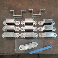 Larchmont Galvanized Ornamental Downspout Bands for Custom Rectangular Downspouts