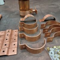 RDSBTR Copper Downspout Brackets for 4" Euro Downspouts