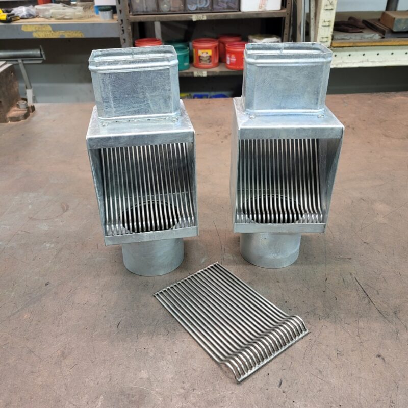 AutoClears I-ZINC Series Copper Downspout Cleanouts Leaf and Debris Diverters Filters Screens