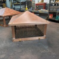 Copper Chimney Flue Caps for Rectangular Flues