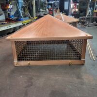 Copper Chimney Flue Caps for Rectangular Flues