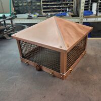 Copper Chimney Flue Caps for Rectangular Flues