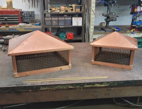 Copper Chimney Flue Caps for Rectangular Flues