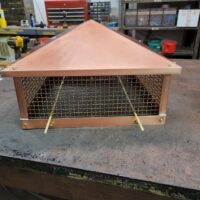 Copper Chimney Flue Caps for Rectangular Flues
