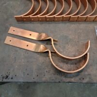 SideRider Copper Gutter Brackets Hangers for 5 inch Half Round Gutters