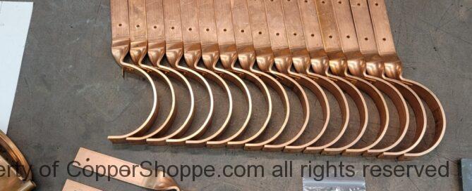 SideRider Copper Gutter Brackets Hangers for 5 inch Half Round Gutters