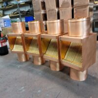 AutoClears I-COPPER Downspout Cleanouts Leaf and Debris Diverters Filters Screens with Extreme Rod Packs