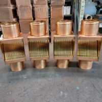 AutoClears I-COPPER Downspout Cleanouts Leaf and Debris Diverters Filters Screens with Extreme Rod Packs