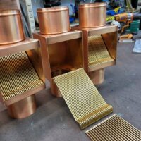 AutoClears I-COPPER Downspout Cleanouts Leaf and Debris Diverters Filters Screens with Extreme Rod Packs