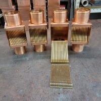 AutoClears I-COPPER Downspout Cleanouts Leaf and Debris Diverters Filters Screens with Extreme Rod Packs