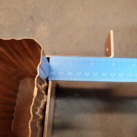 DSB Copper Downspout Brackets for 4" by 3" Downspouts. These have a 3" Stand Off.