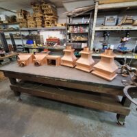 Old World 2 Copper Leader Heads Collector Boxes