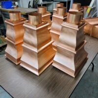 Old World 5 Copper Leader Heads Collector Boxes