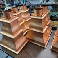 Old World 5 Copper Leader Heads Collector Boxes